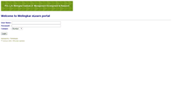 Desktop Screenshot of elearn.welingkar.org