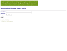 Tablet Screenshot of elearn.welingkar.org